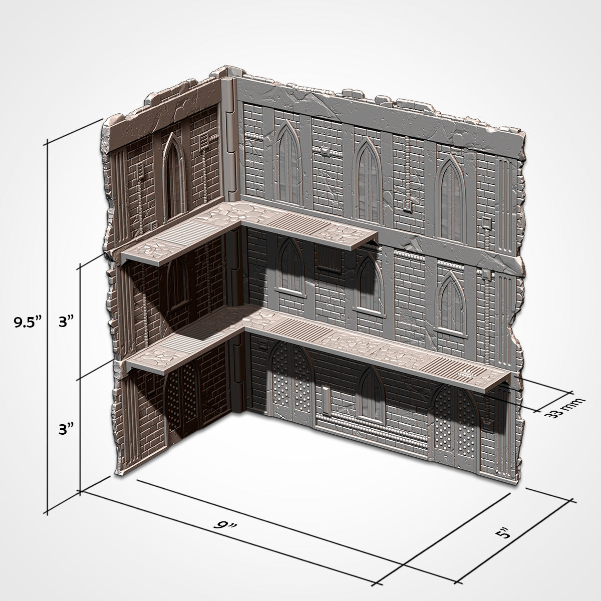 WTC Foldable Cathedral Set – Official 10th Edition Tournament Terrain for 28–32mm Games