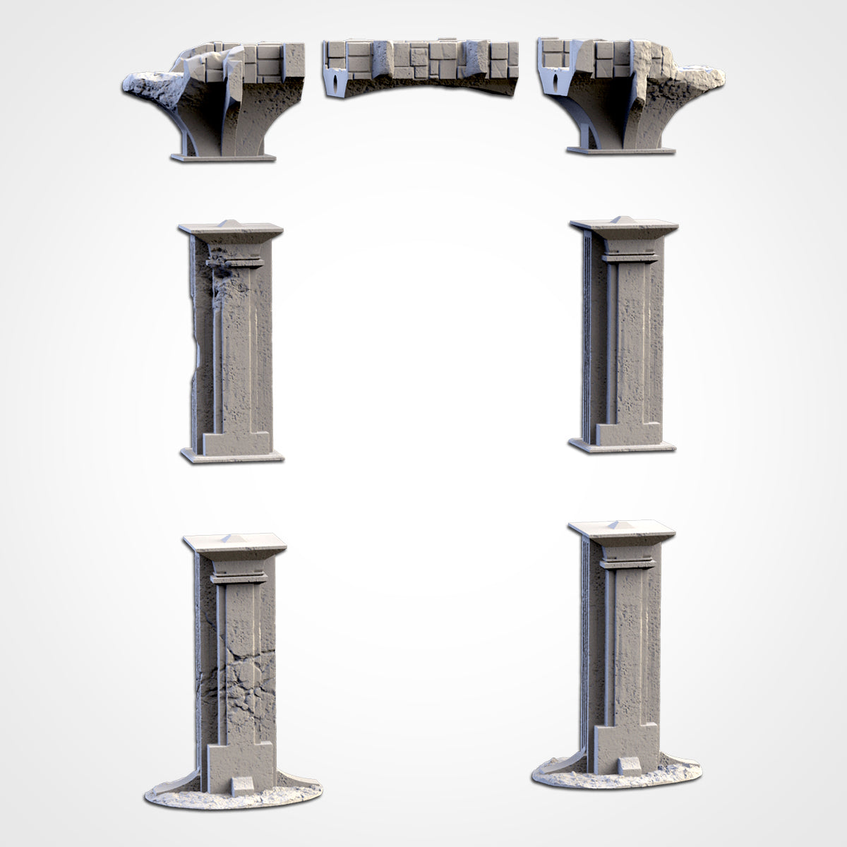 Stone Bridge – Ruined Gothic Arch Terrain for 28–32mm Games