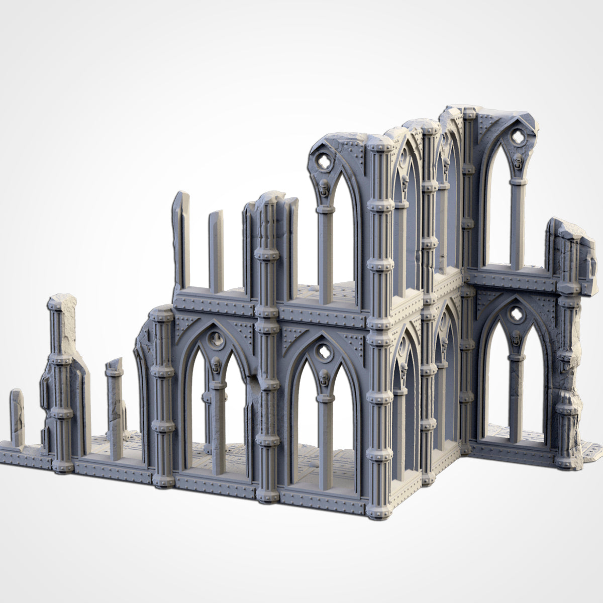 Cathedral Ruins – 3D Printed Gothic Terrain for 28–32mm Games