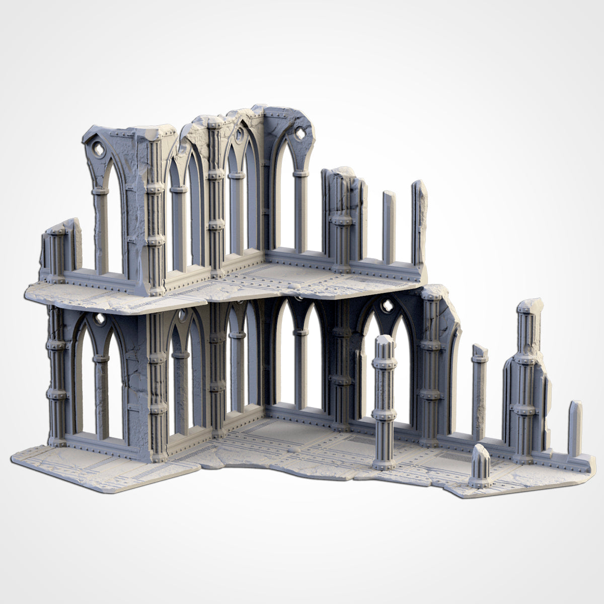 Cathedral Ruins – 3D Printed Gothic Terrain for 28–32mm Games