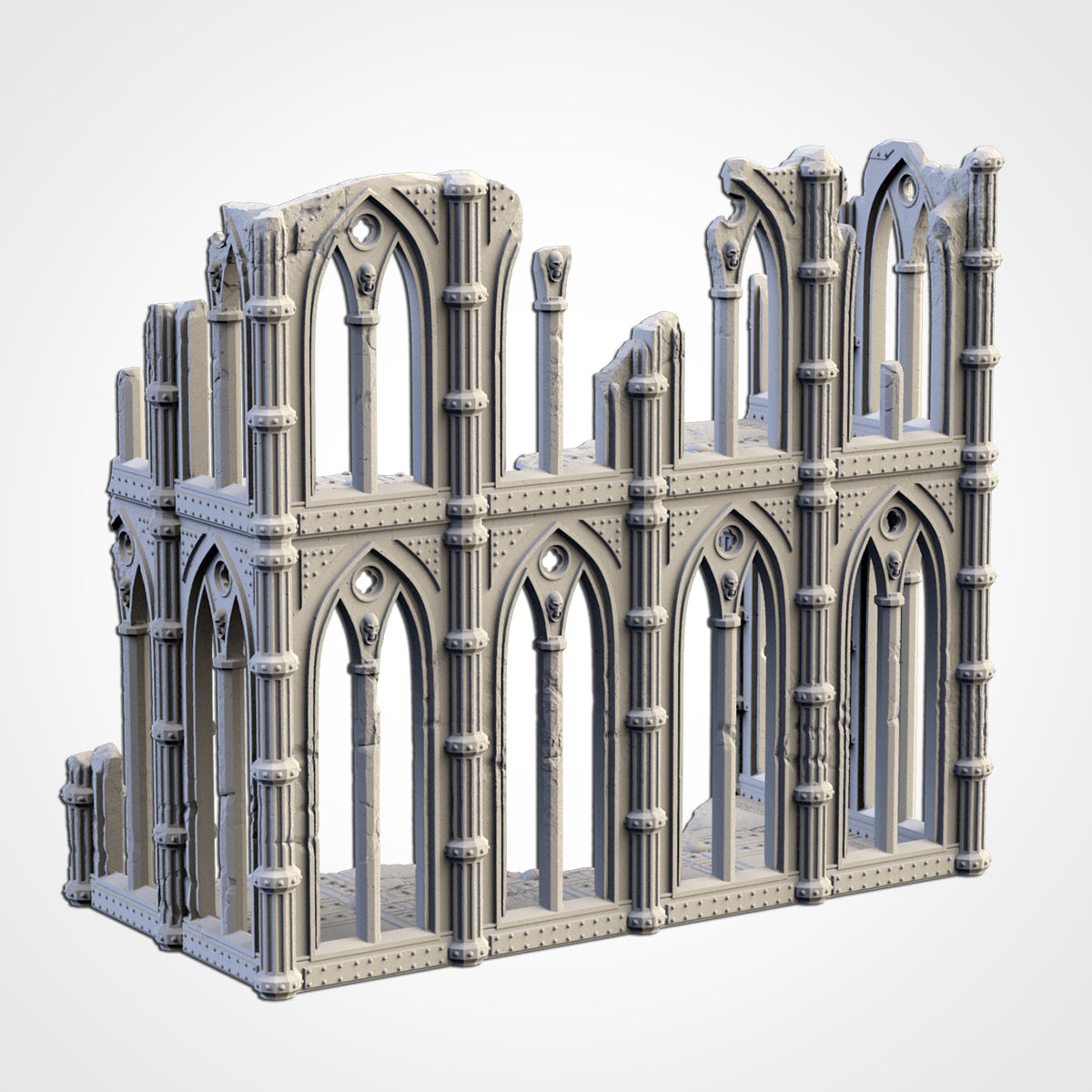 Cathedral Ruins – 3D Printed Gothic Terrain for 28–32mm Games