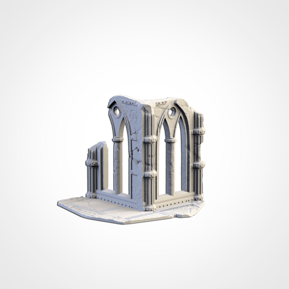 Cathedral Ruins – 3D Printed Gothic Terrain for 28–32mm Games