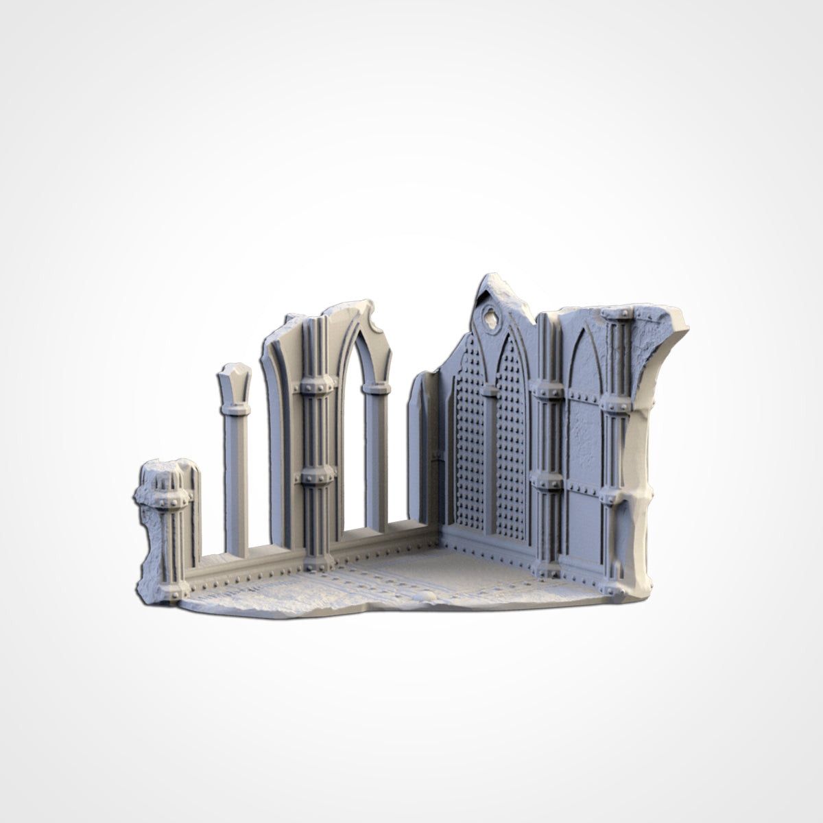 Cathedral Ruins – 3D Printed Gothic Terrain for 28–32mm Games