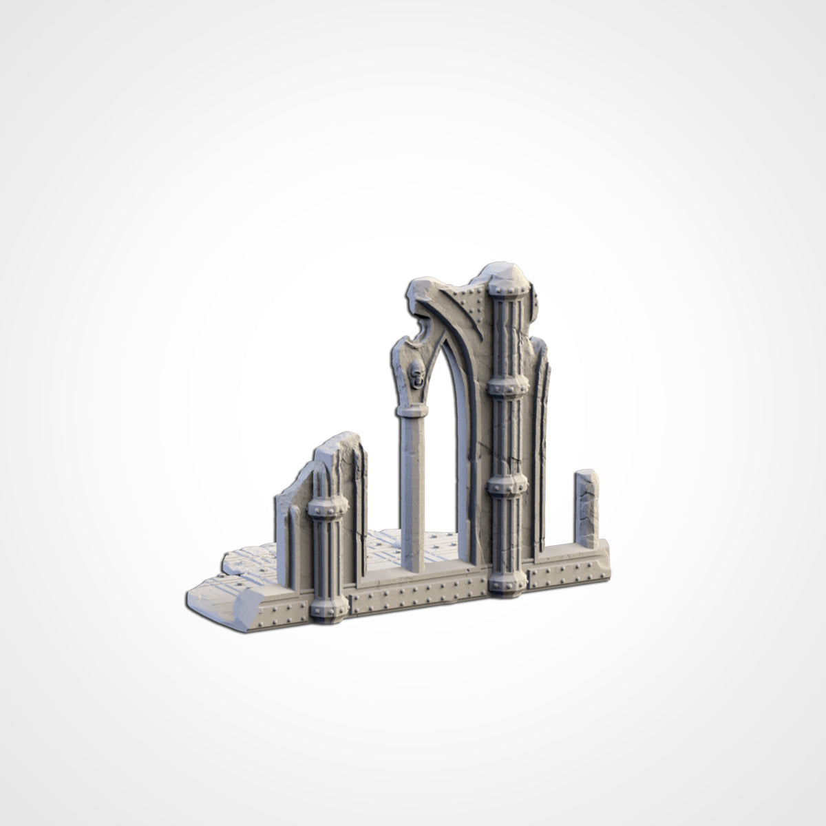 Cathedral Ruins – 3D Printed Gothic Terrain for 28–32mm Games