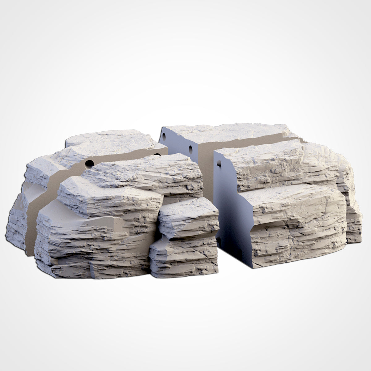 Rocky Mountains – Layered Stone Formations for 28–32mm Wargames