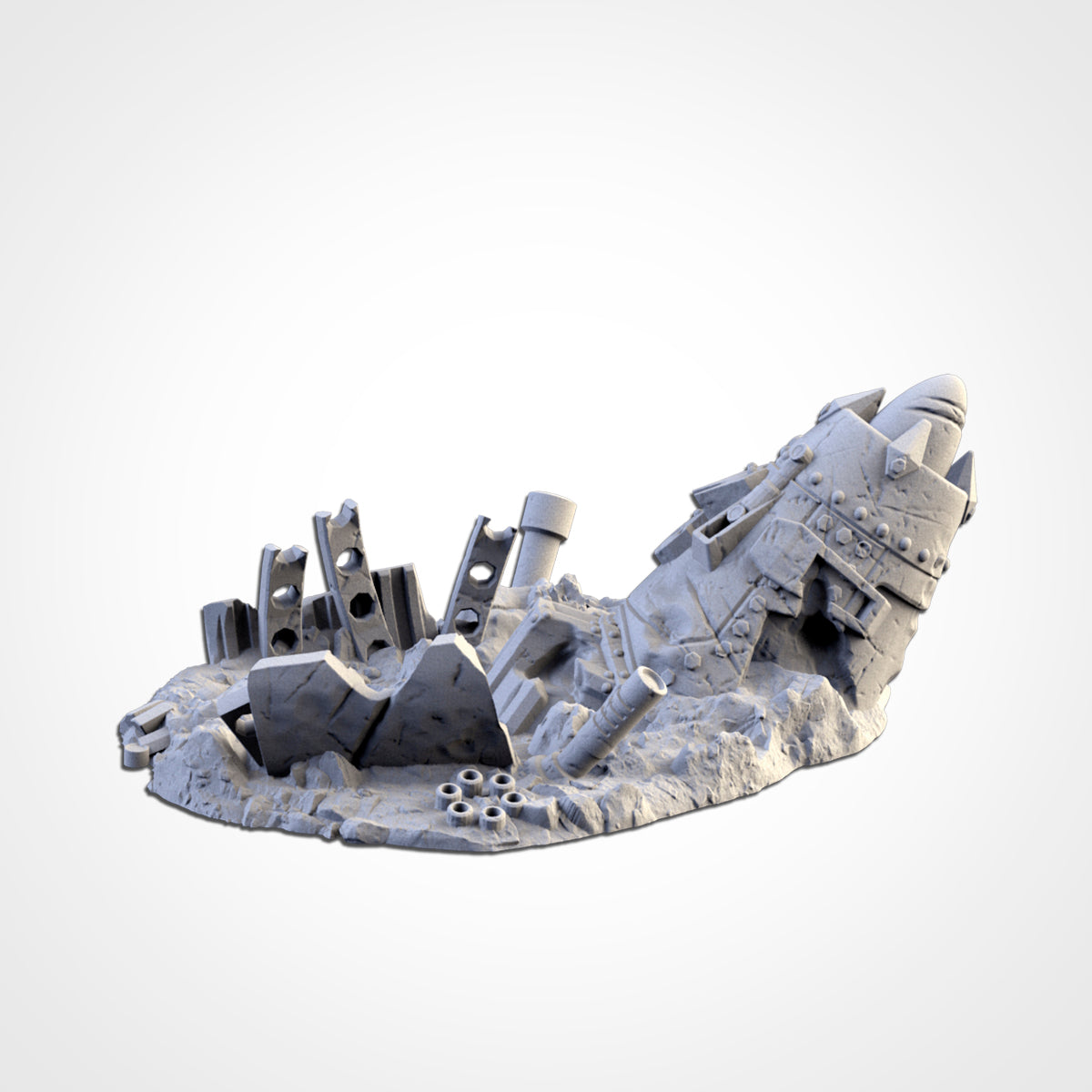 Wrecked Orc Planes – Crashed Aircraft Terrain for 28–32mm Games