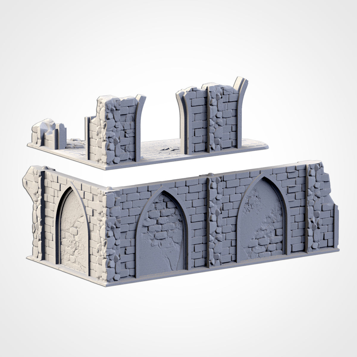 WTC Classic Ruins Set – Static Tournament Terrain for 28–32mm Games
