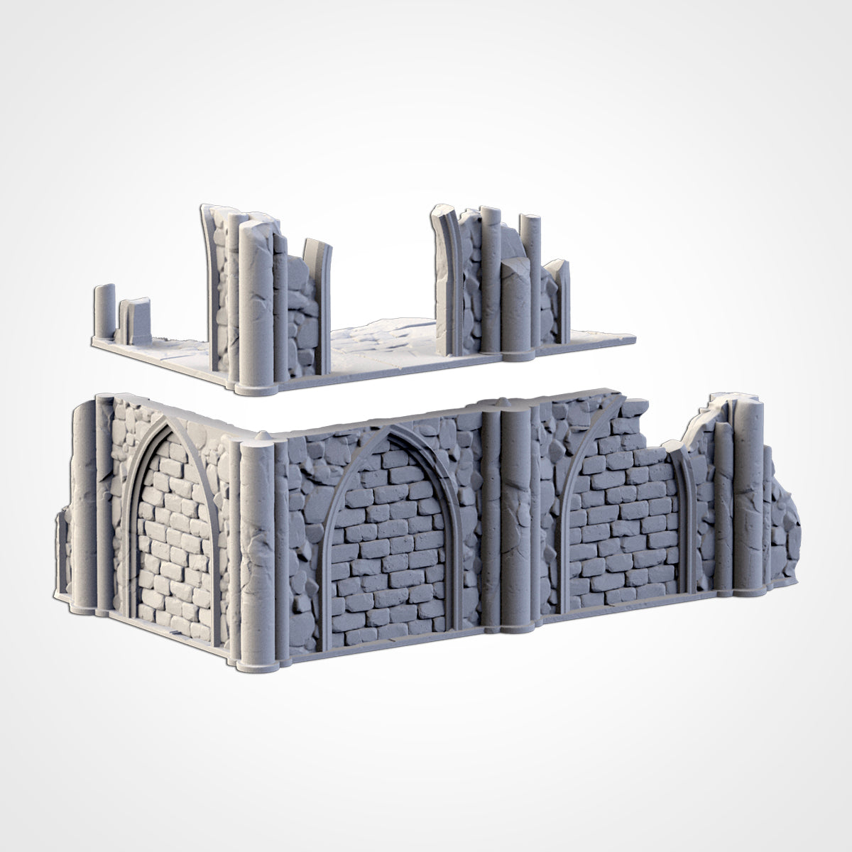 WTC Classic Ruins Set – Static Tournament Terrain for 28–32mm Games