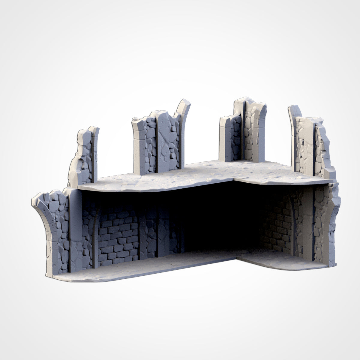 WTC Classic Ruins Set – Static Tournament Terrain for 28–32mm Games