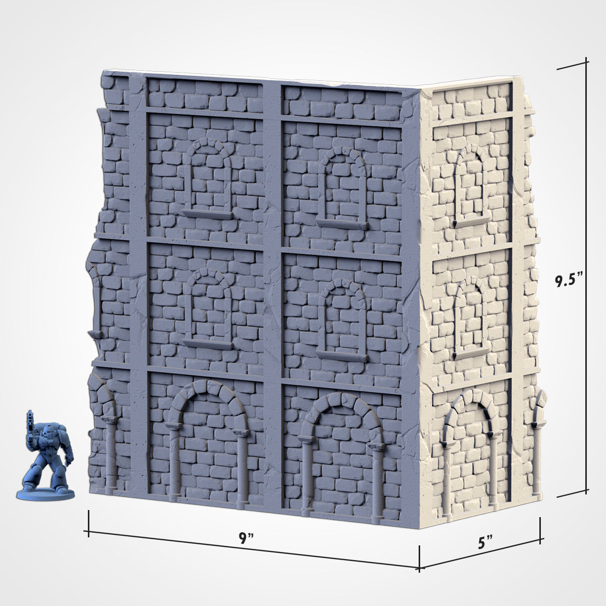 WTC Classic Ruins Set – Static Tournament Terrain for 28–32mm Games