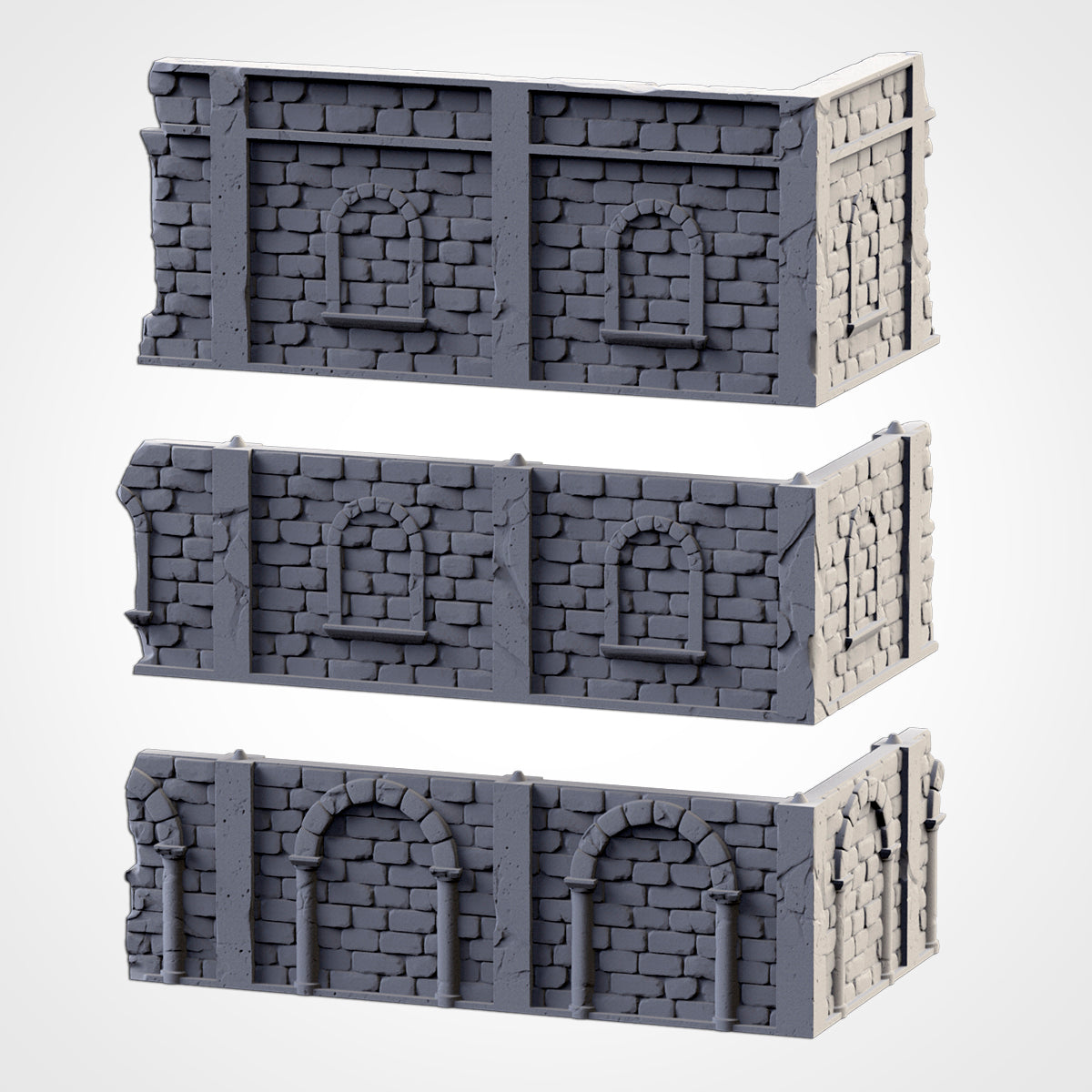 WTC Classic Ruins Set – Static Tournament Terrain for 28–32mm Games