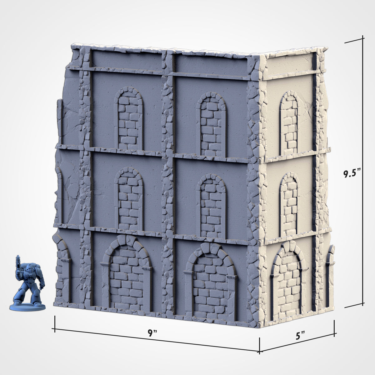 WTC Classic Ruins Set – Static Tournament Terrain for 28–32mm Games