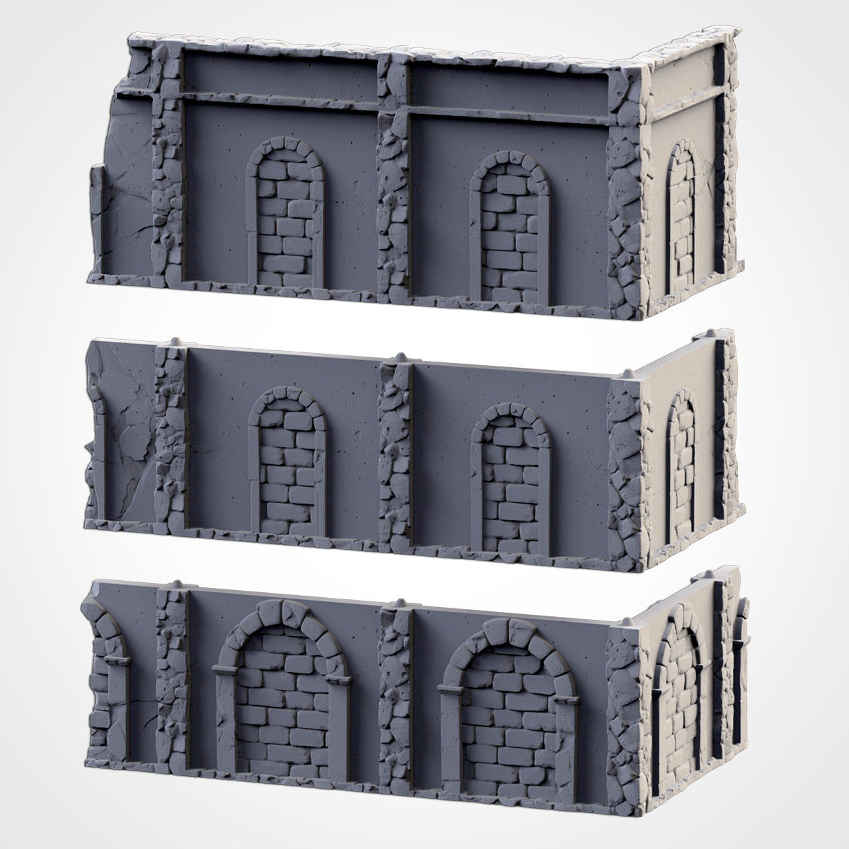 WTC Classic Ruins Set – Static Tournament Terrain for 28–32mm Games