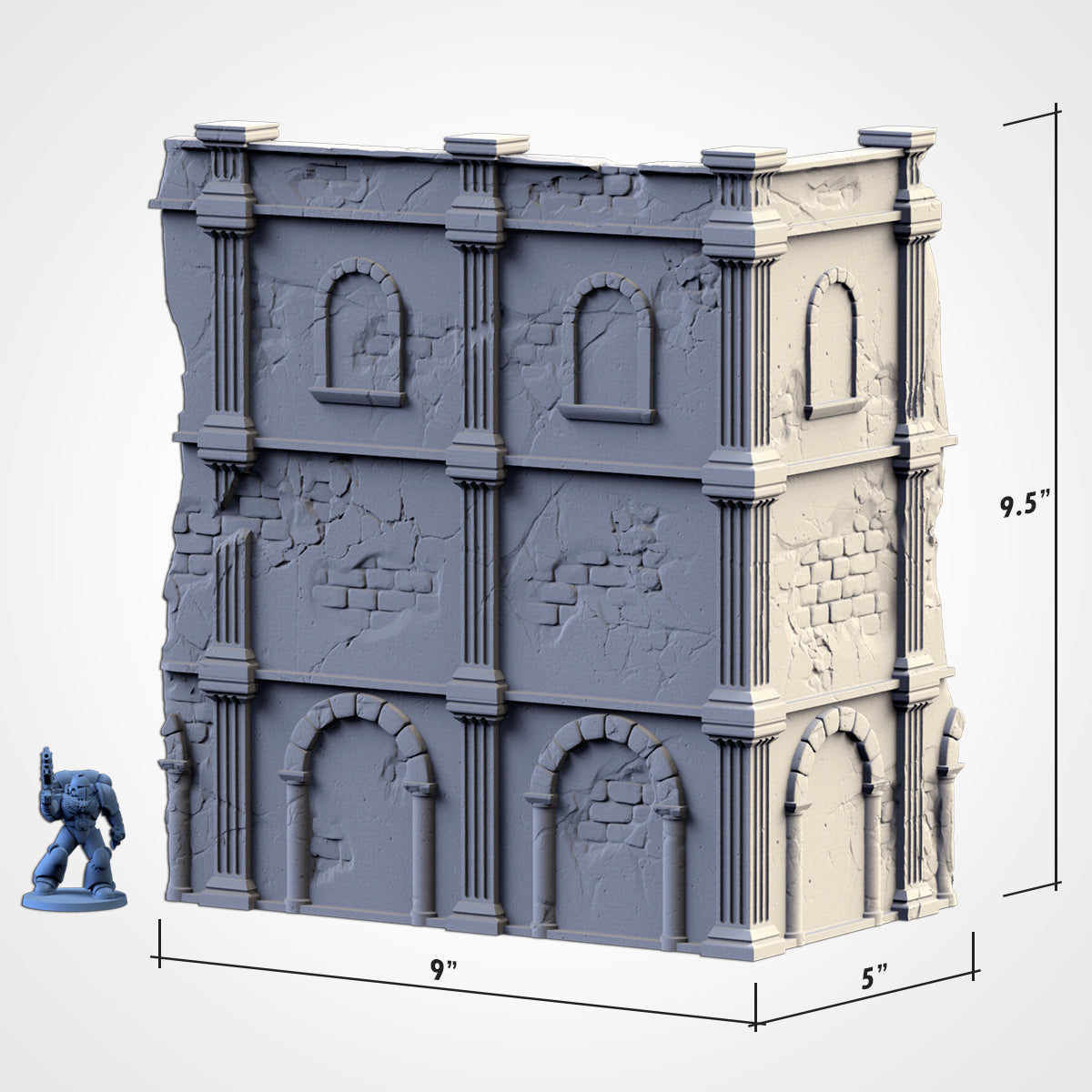 WTC Classic Ruins Set – Static Tournament Terrain for 28–32mm Games