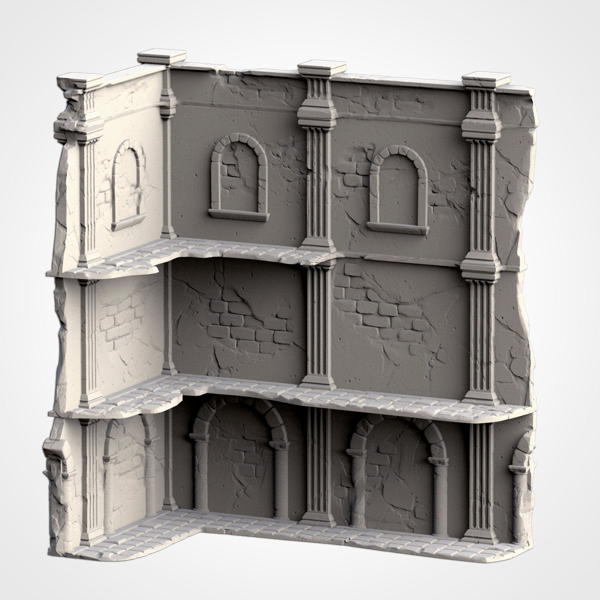 WTC Classic Ruins Set – Static Tournament Terrain for 28–32mm Games