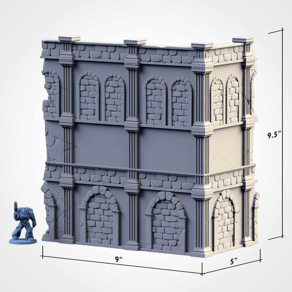 WTC Classic Ruins Set – Static Tournament Terrain for 28–32mm Games