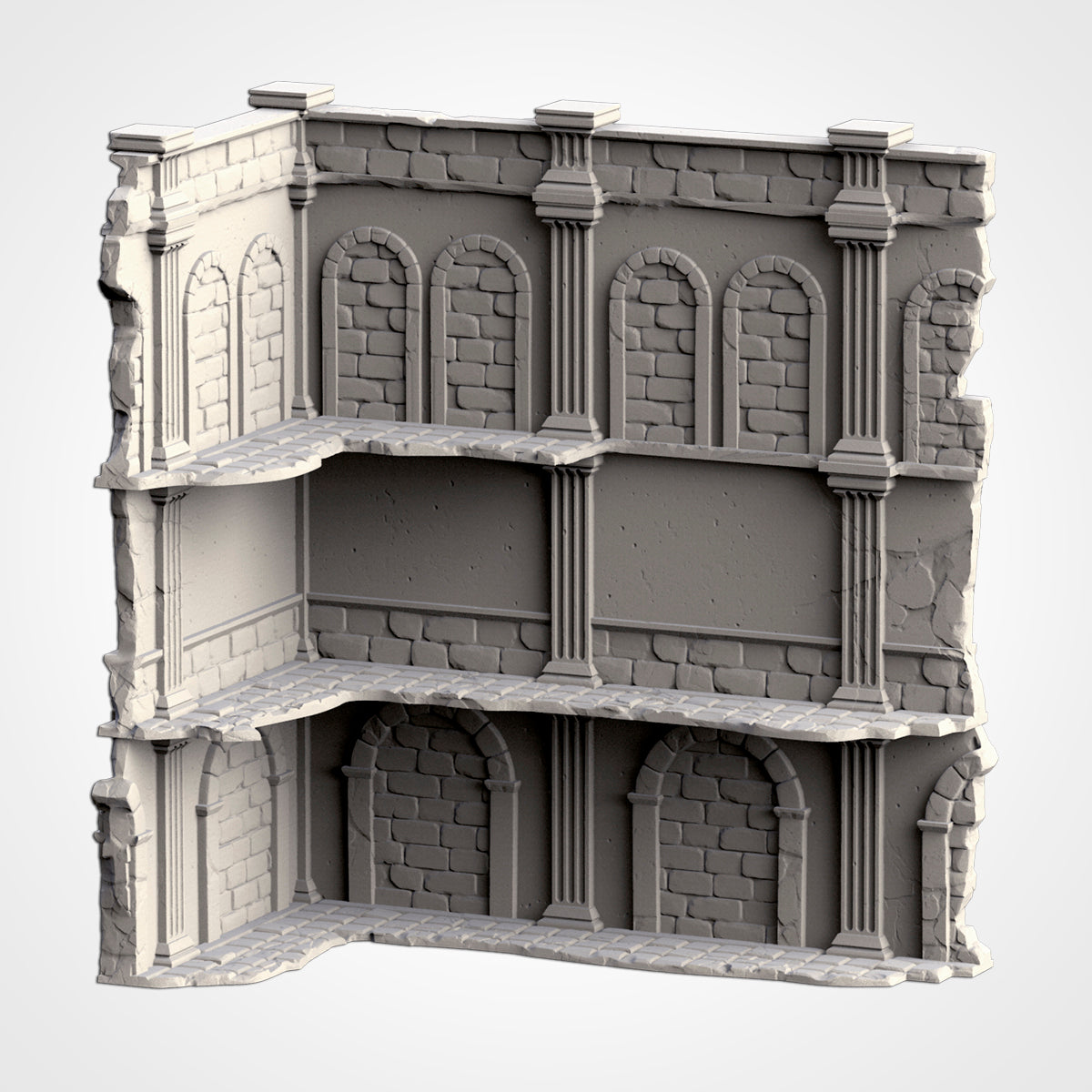 WTC Classic Ruins Set – Static Tournament Terrain for 28–32mm Games