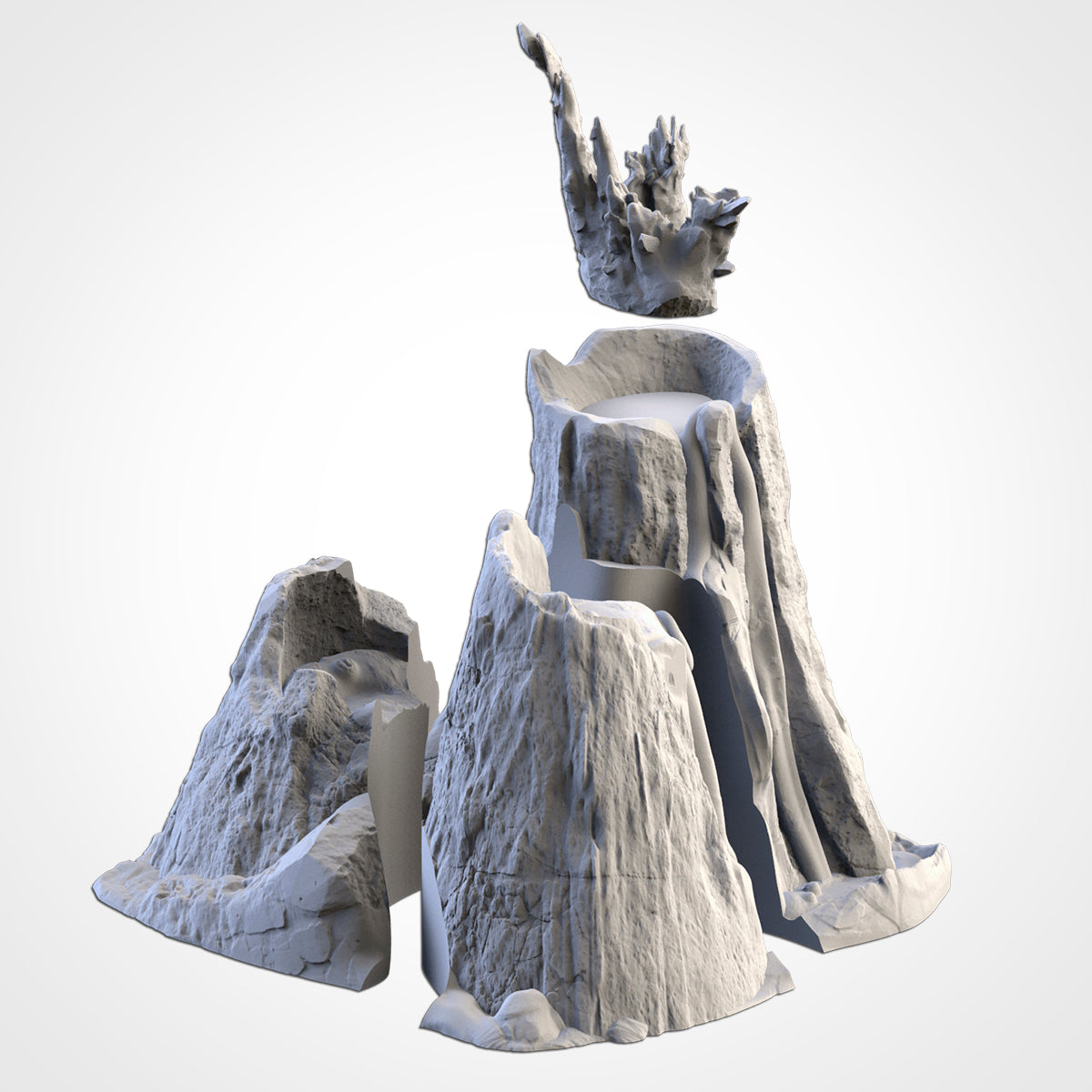 Basalt Volcanoes – 3D Printed Volcanic Terrain for 28–32mm Games