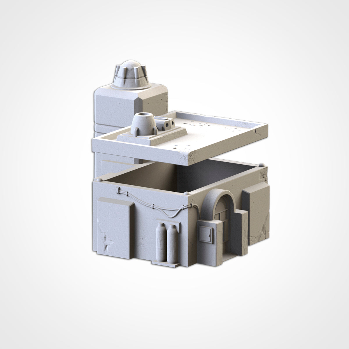 Desert Buildings – Modular Sci-Fi Outpost Set for 28–32mm Games
