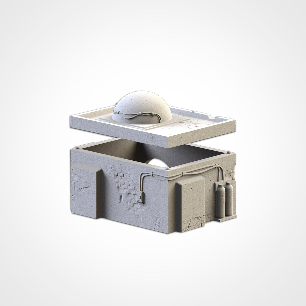 Desert Buildings – Modular Sci-Fi Outpost Set for 28–32mm Games