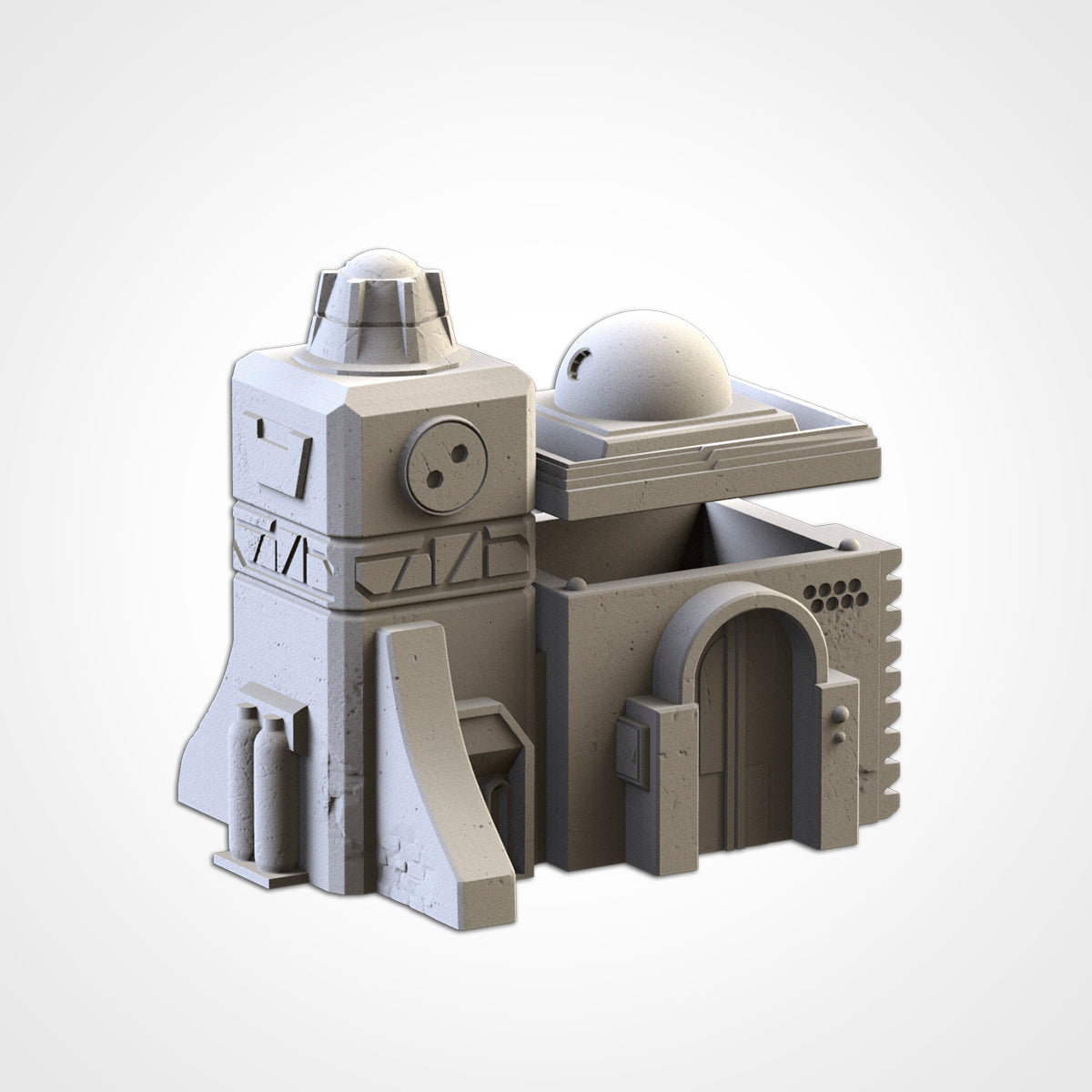 Desert Buildings – Modular Sci-Fi Outpost Set for 28–32mm Games