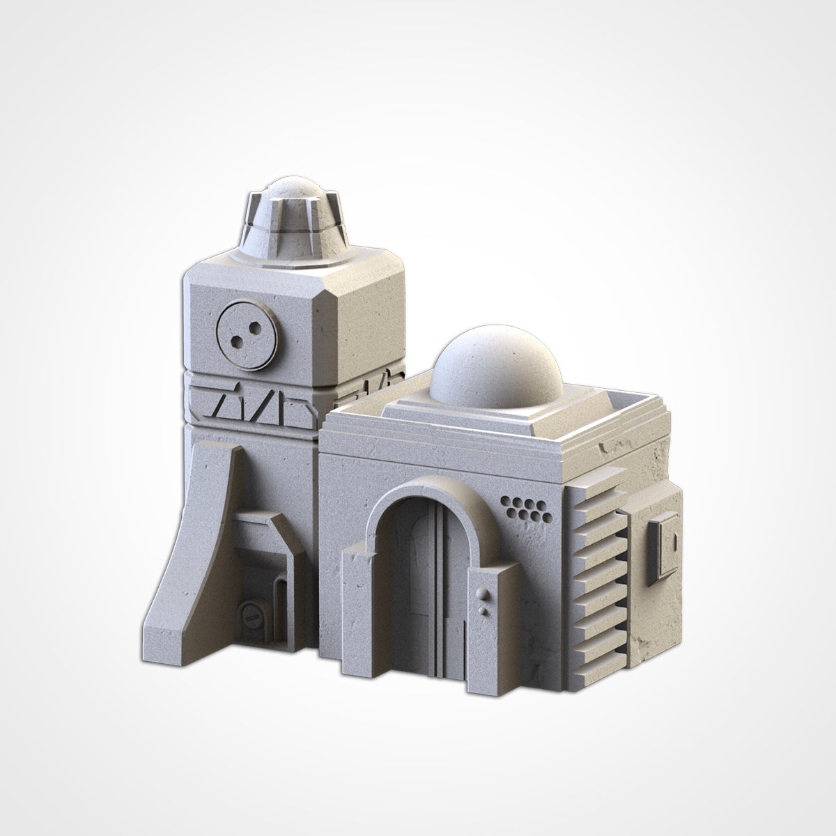 Desert Buildings – Modular Sci-Fi Outpost Set for 28–32mm Games