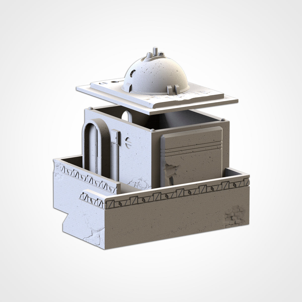 Desert Buildings – Modular Sci-Fi Outpost Set for 28–32mm Games