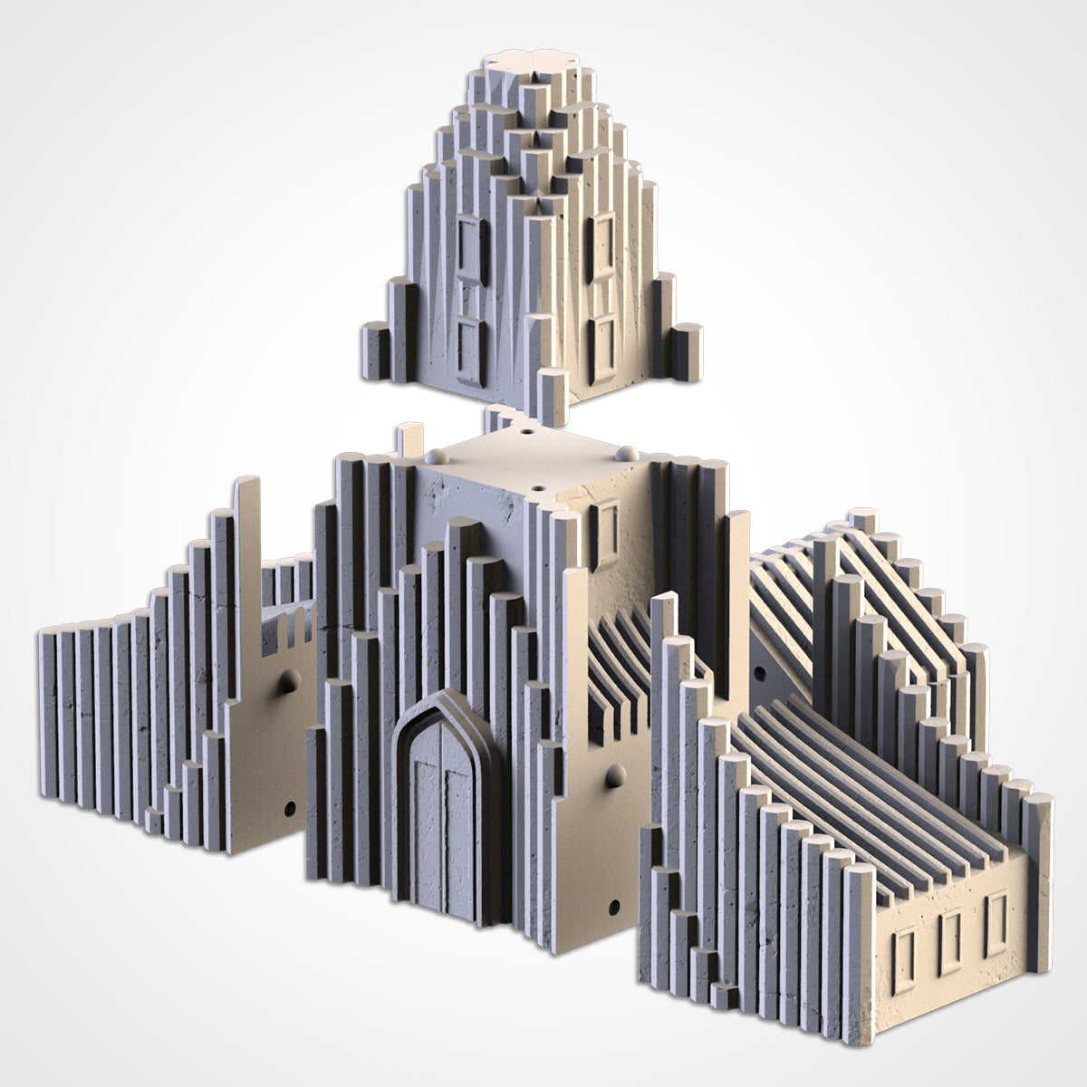 Cult Buildings – Brutalist Modular Terrain for 28–32mm Games