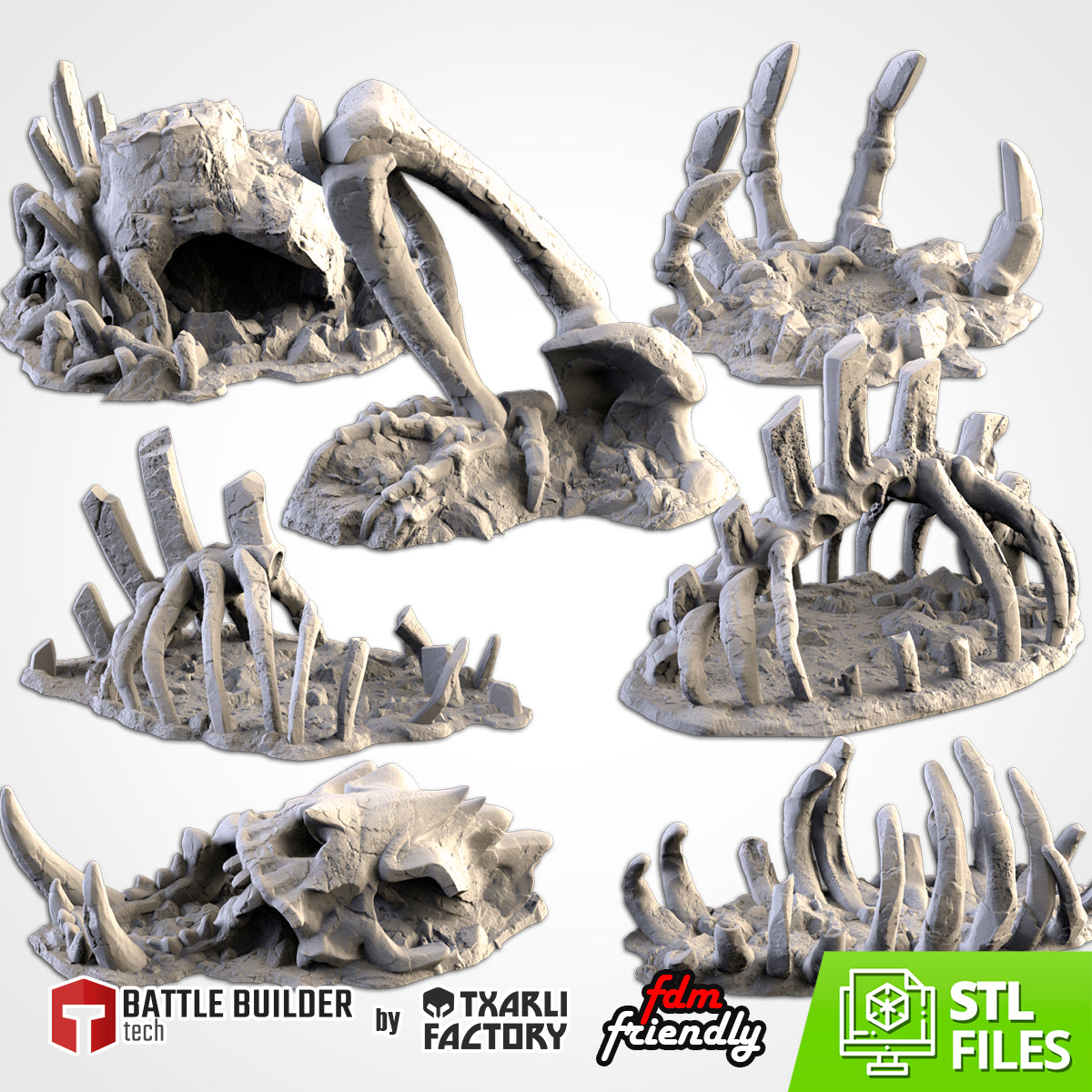 Gigantic Bones – Ancient Skeleton Terrain for 28–32mm Games