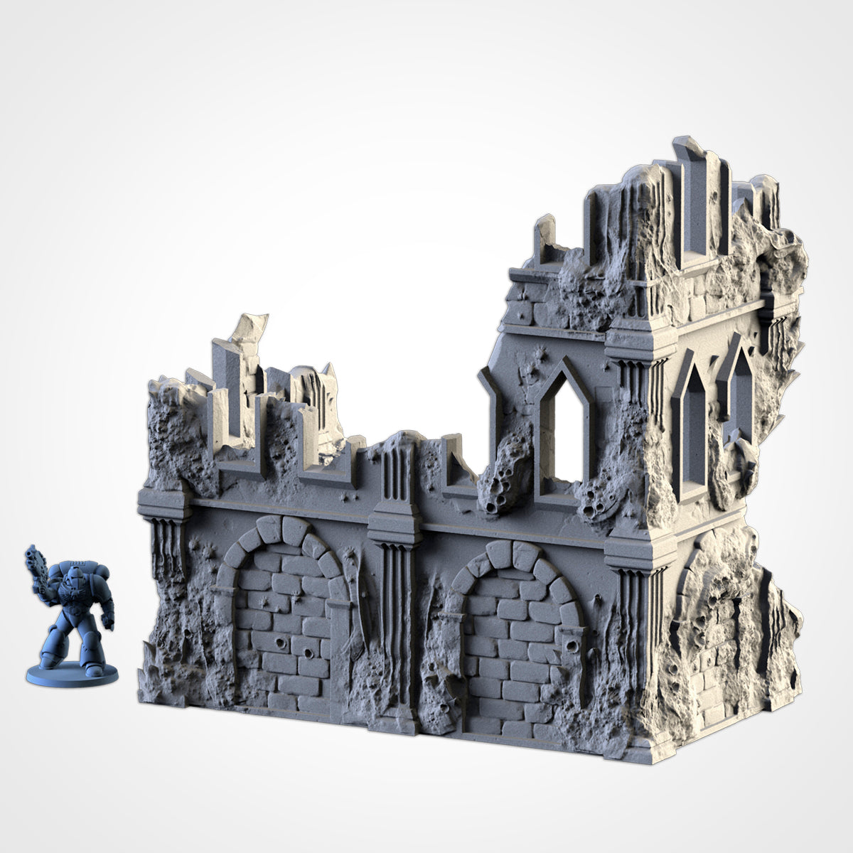 Infected Ruins – Corrupted Gothic Terrain for 28–32mm Games