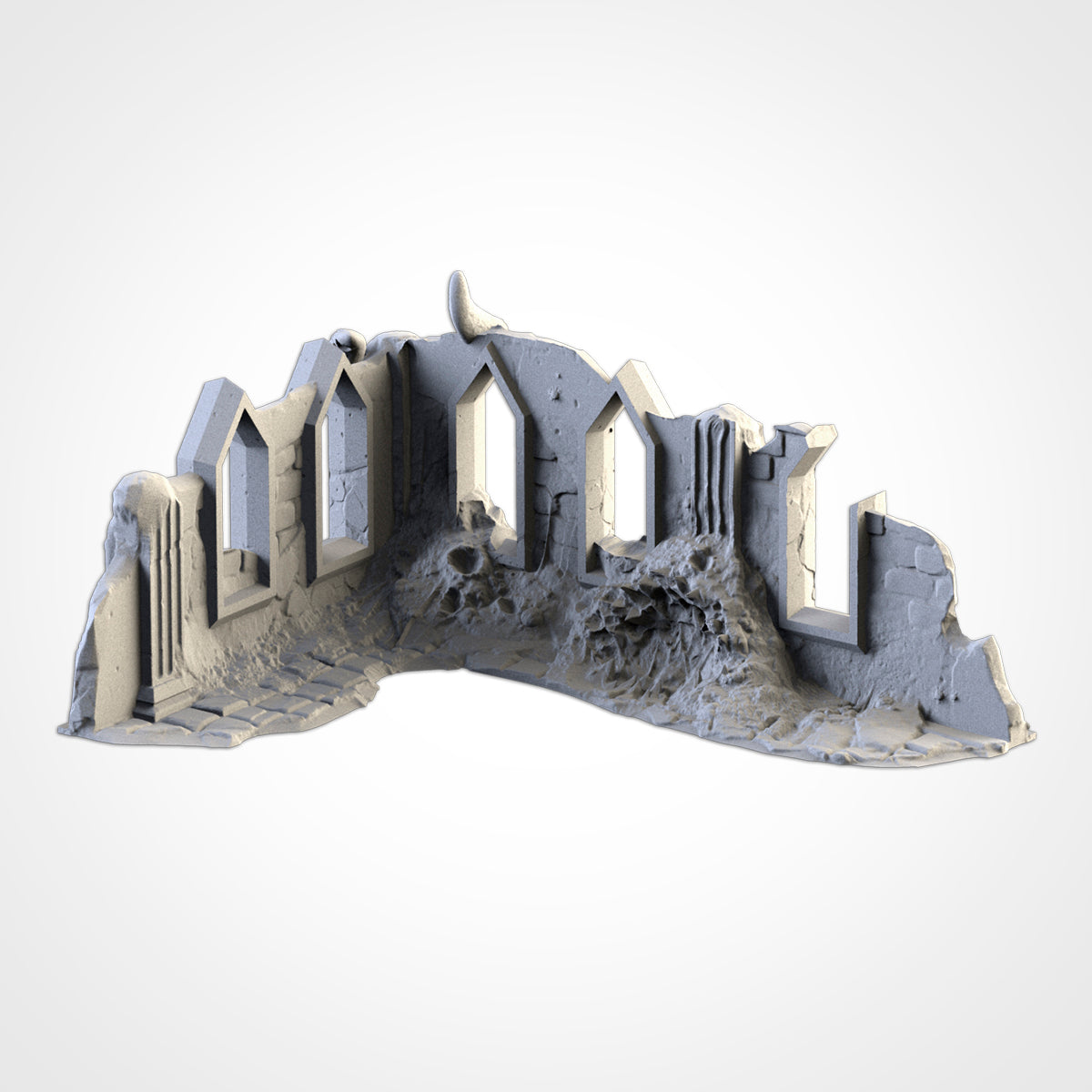 Infected Ruins – Corrupted Gothic Terrain for 28–32mm Games