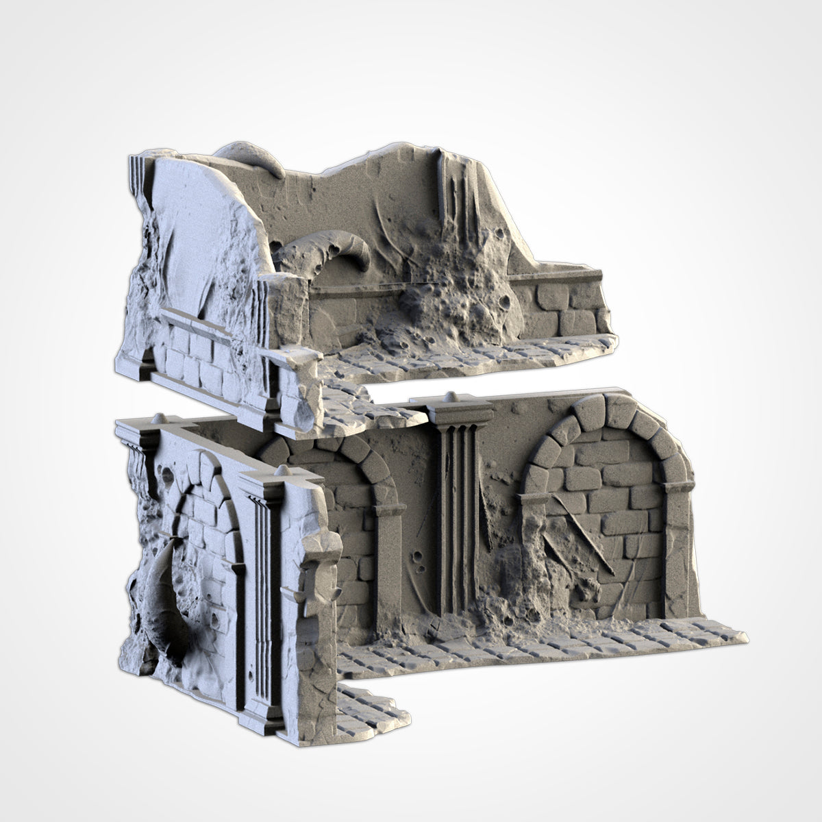 Infected Ruins – Corrupted Gothic Terrain for 28–32mm Games