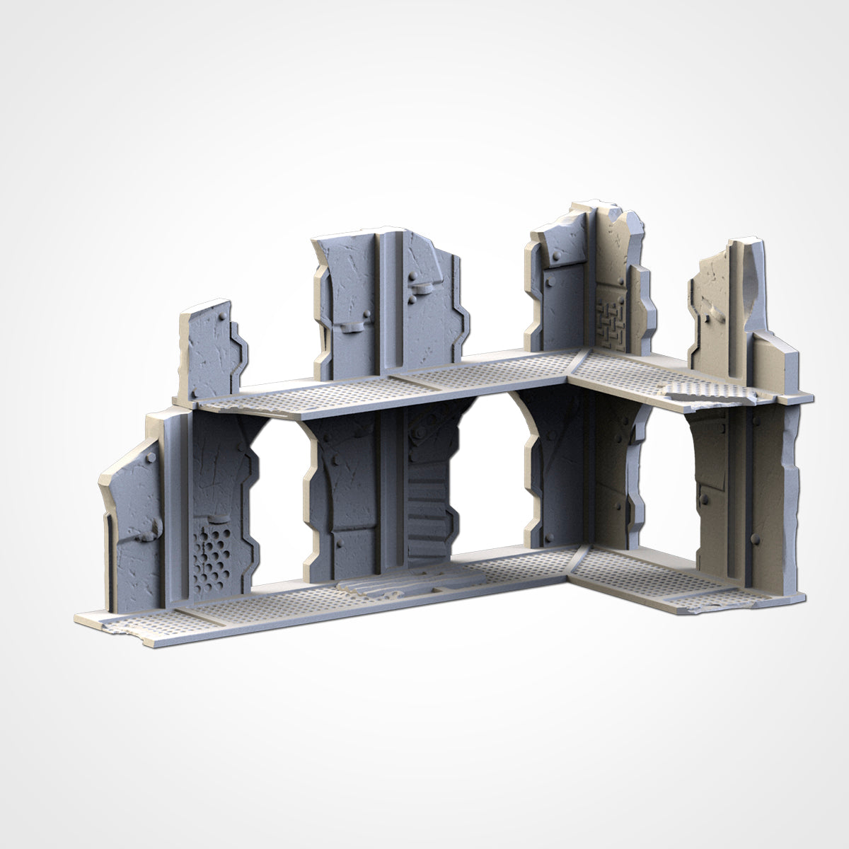 WTC Post-Apocalyptic Ruins Set – Static Tournament Terrain for 28–32mm Wargames