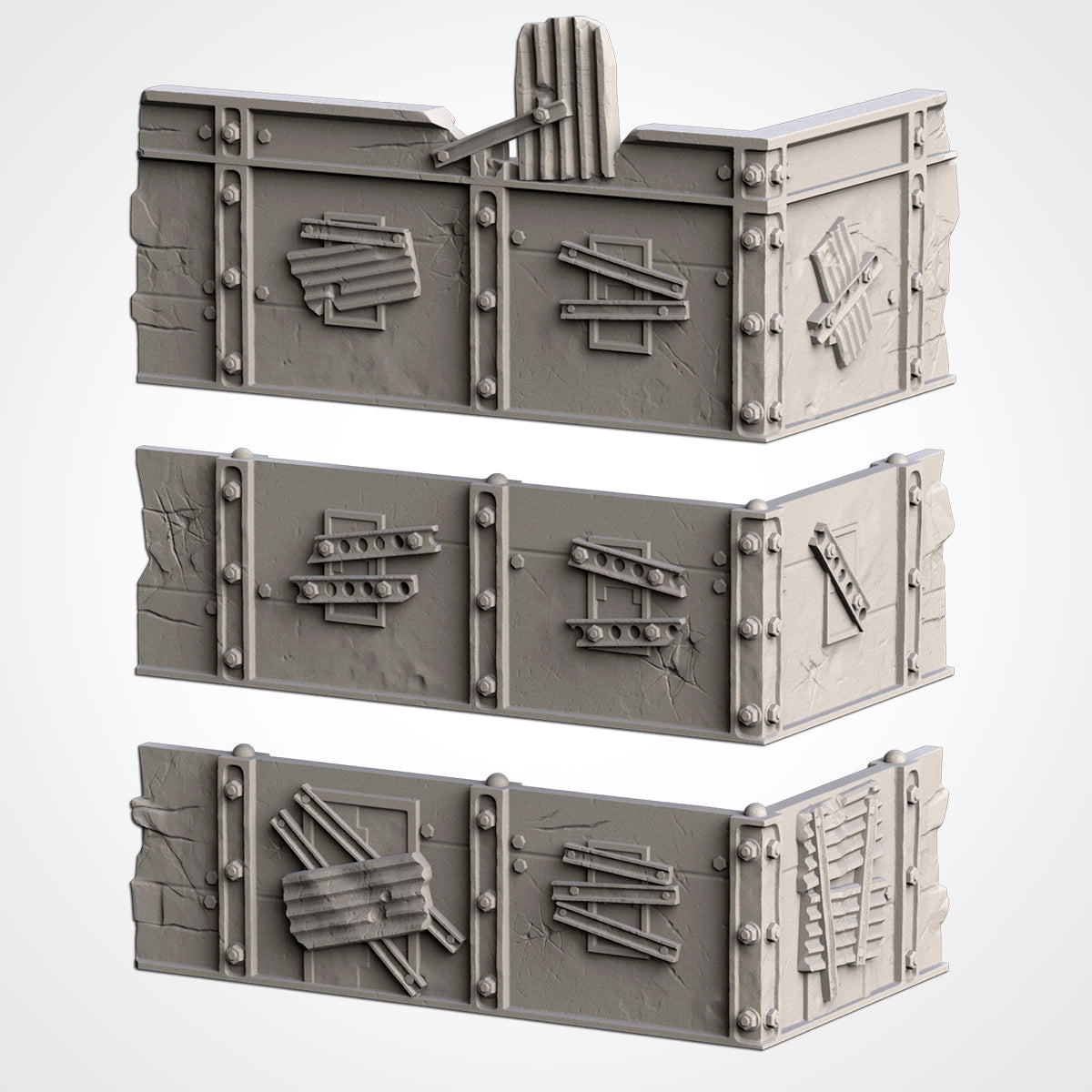 WTC Post-Apocalyptic Ruins Set – Static Tournament Terrain for 28–32mm Wargames