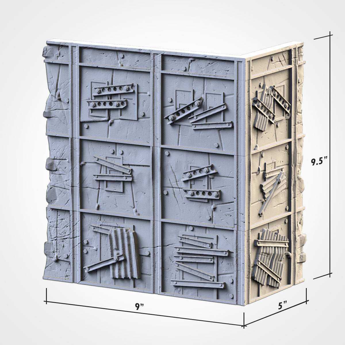 WTC Post-Apocalyptic Ruins Set – Static Tournament Terrain for 28–32mm Wargames