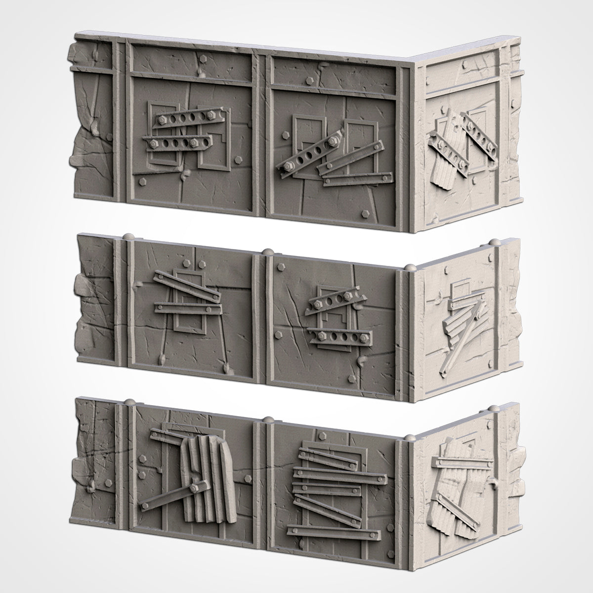 WTC Post-Apocalyptic Ruins Set – Static Tournament Terrain for 28–32mm Wargames