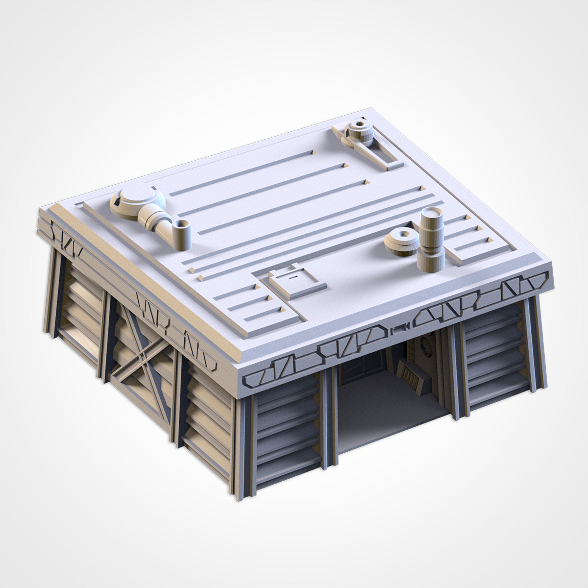 Modular Bunkers – 3D Printed Sci-Fi Terrain for 28–32mm Games