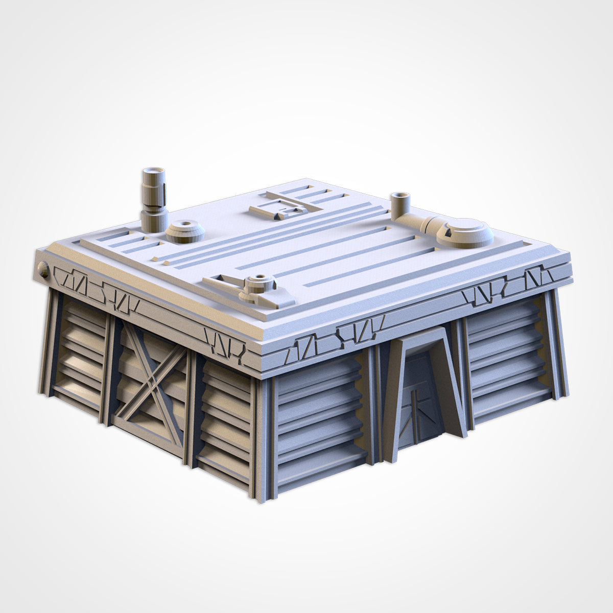 Modular Bunkers – 3D Printed Sci-Fi Terrain for 28–32mm Games