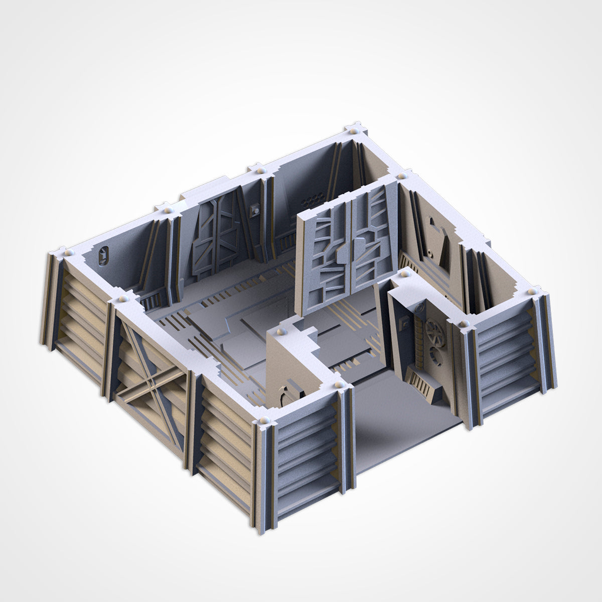 Modular Bunkers – 3D Printed Sci-Fi Terrain for 28–32mm Games