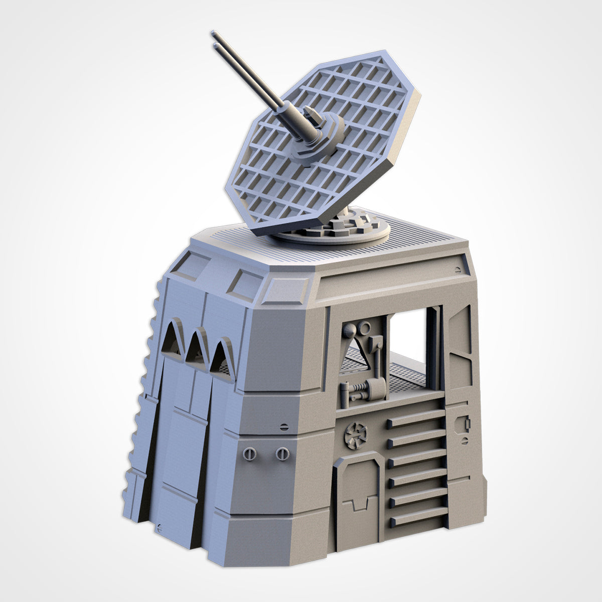 Modular Defense Turrets – Sci-Fi Bunker & Weapon Platforms for 28–32mm Wargaming