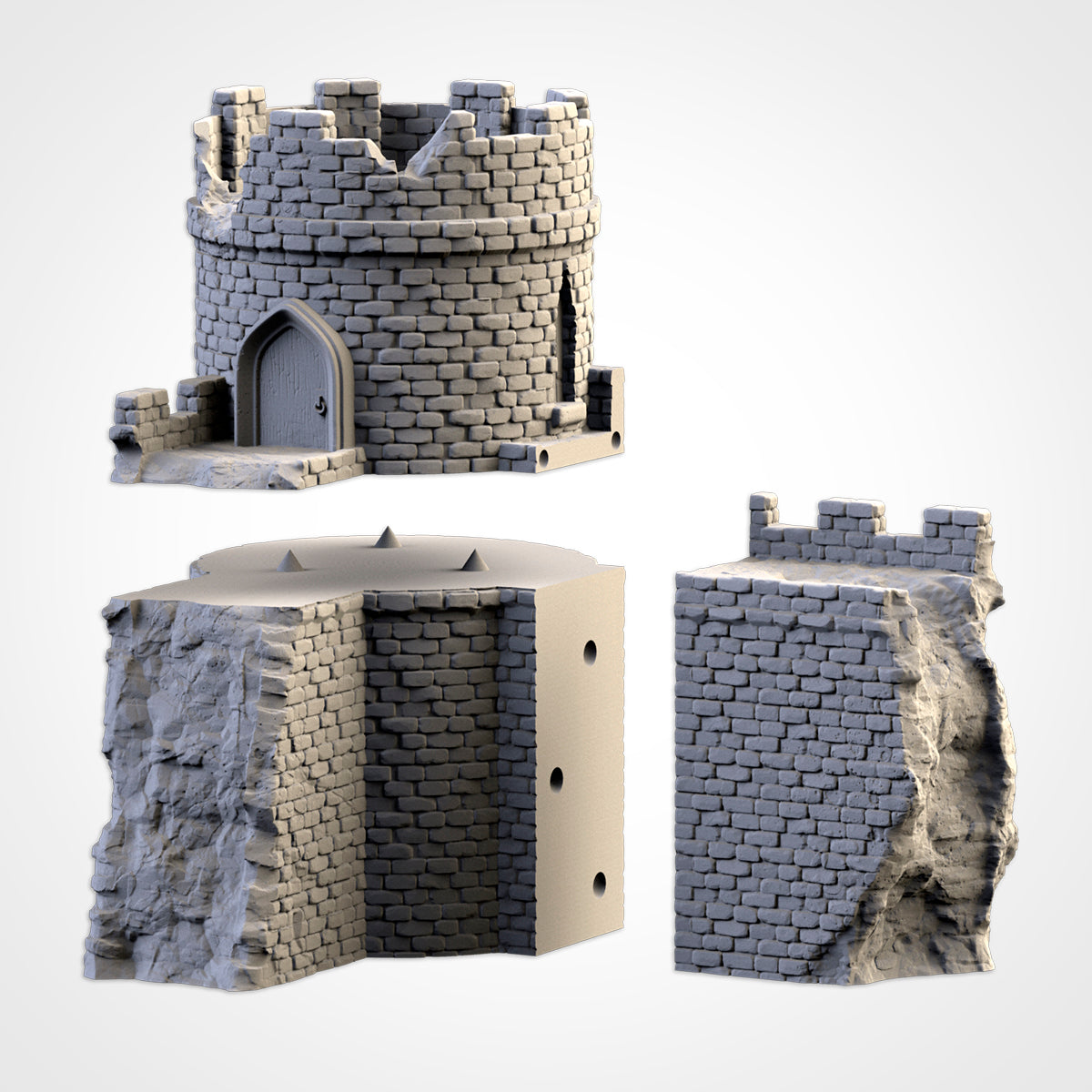 Ruined Castle – Modular Fortress Terrain for 28–32mm Games