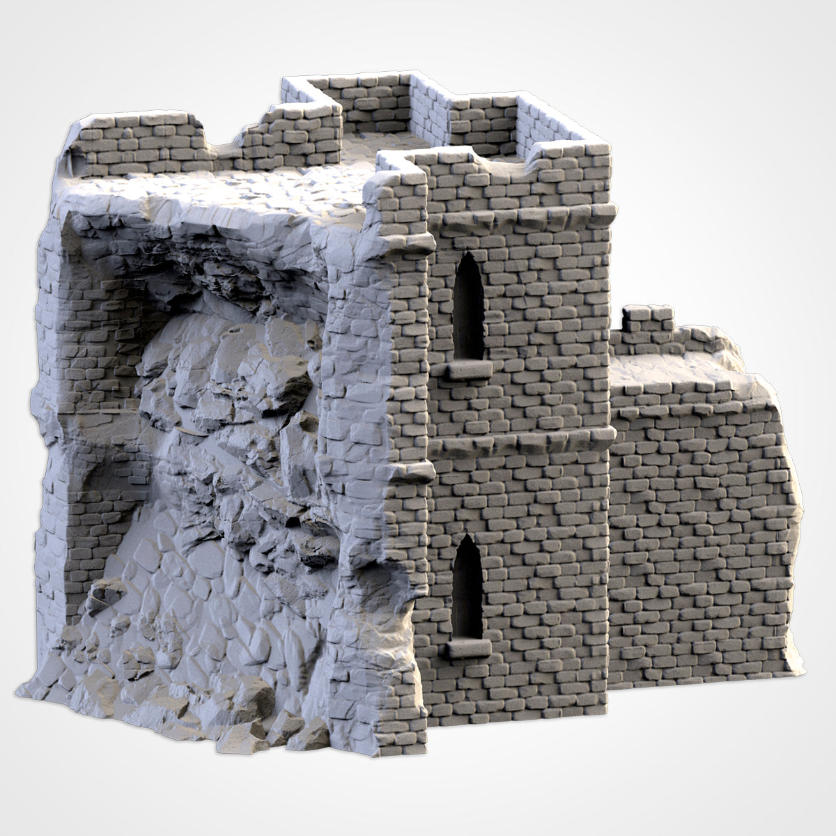 Ruined Castle – Modular Fortress Terrain for 28–32mm Games