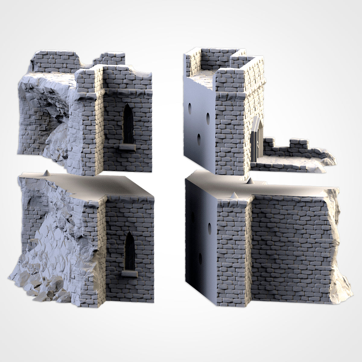 Ruined Castle – Modular Fortress Terrain for 28–32mm Games