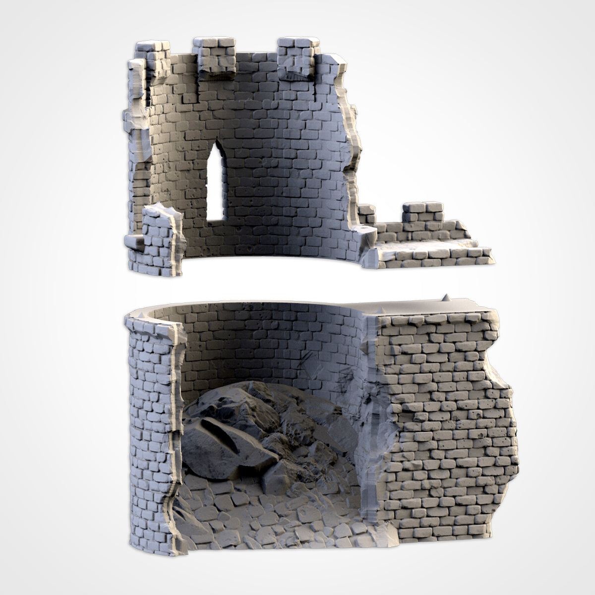 Ruined Castle – Modular Fortress Terrain for 28–32mm Games