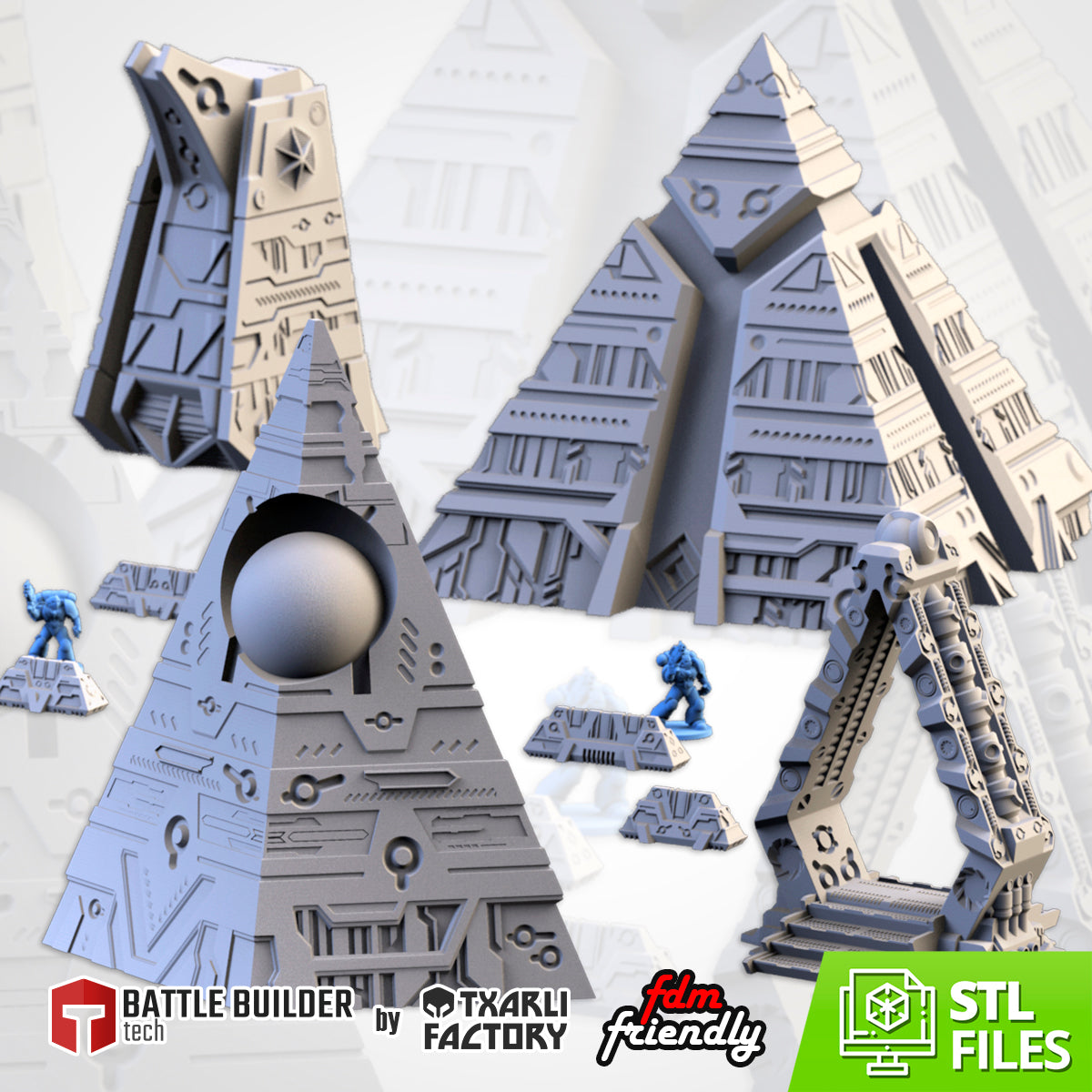 Xeno Pyramids – Alien Monuments & Ancient Structures for 28–32mm Games