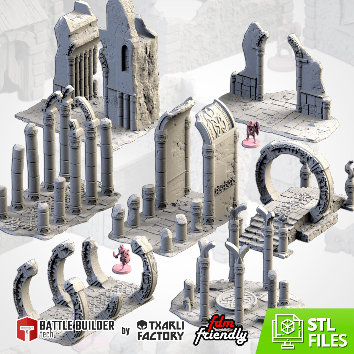 Ancestral Ruins – Temple & Portal Terrain for 28–32mm Games