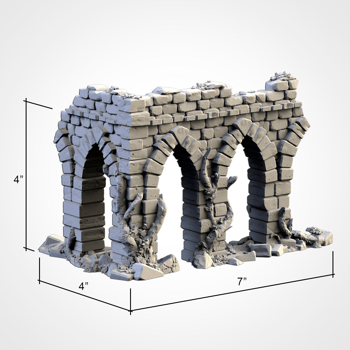 Abandoned City Ruins - Modular City Ruins for 28–32mm Games