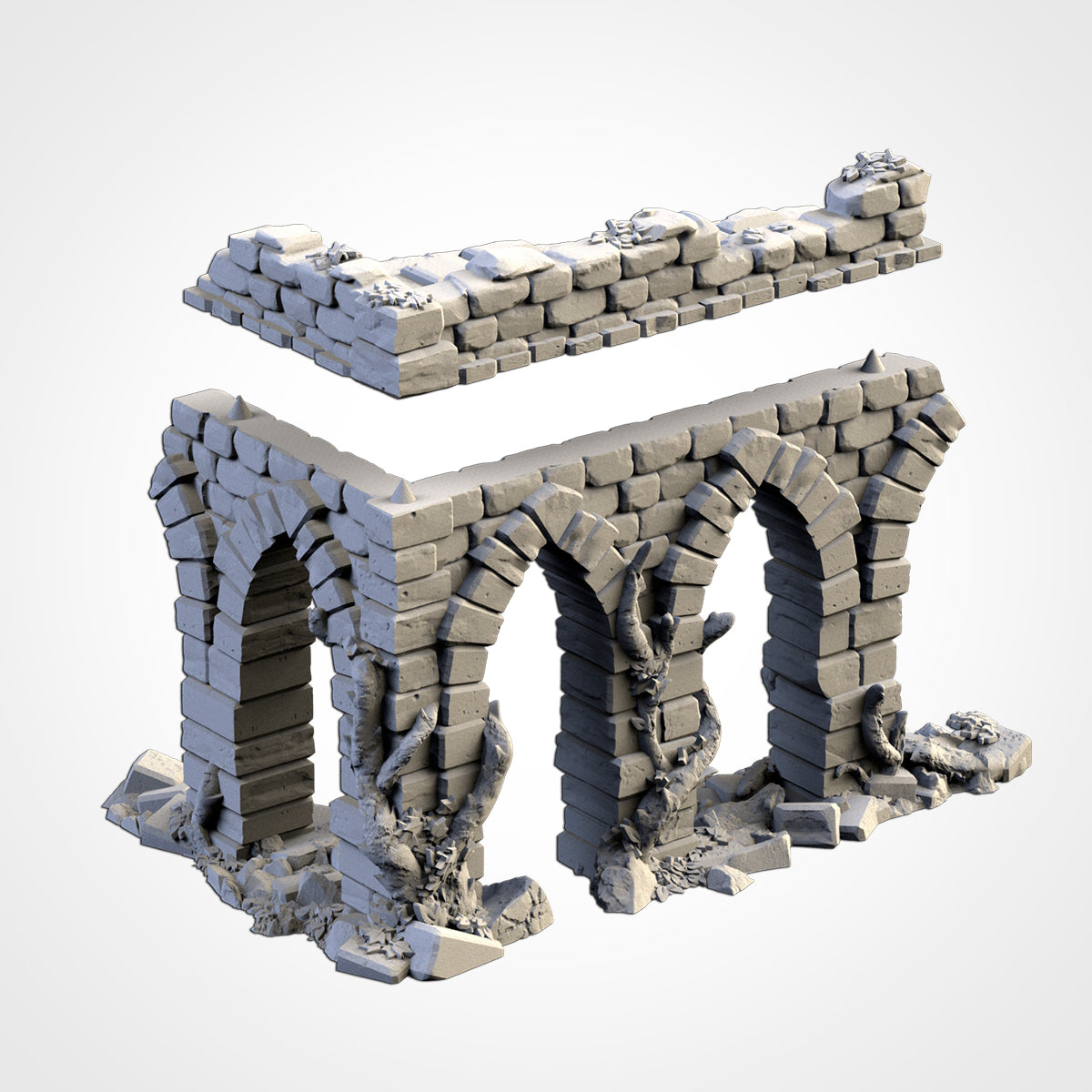 Abandoned City Ruins - Modular City Ruins for 28–32mm Games
