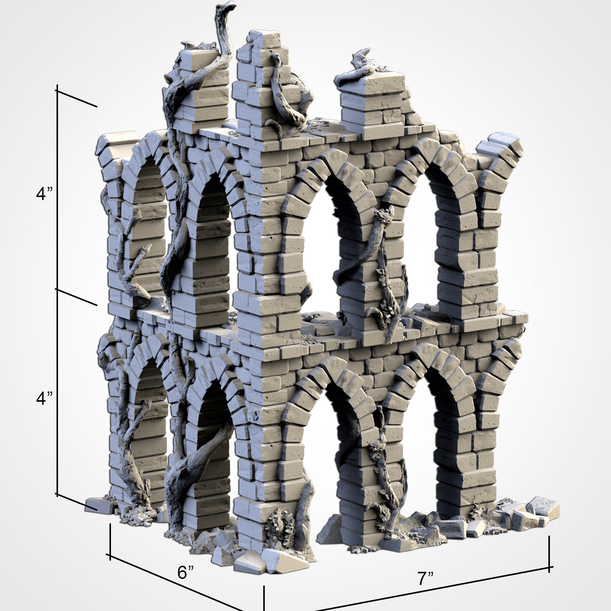 Abandoned City Ruins - Modular City Ruins for 28–32mm Games