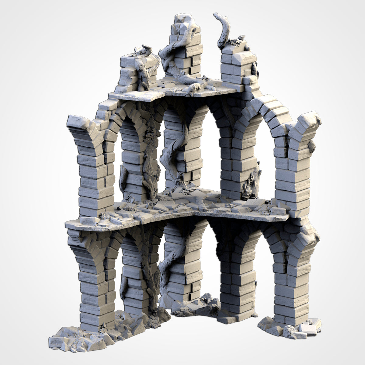 Abandoned City Ruins - Modular City Ruins for 28–32mm Games